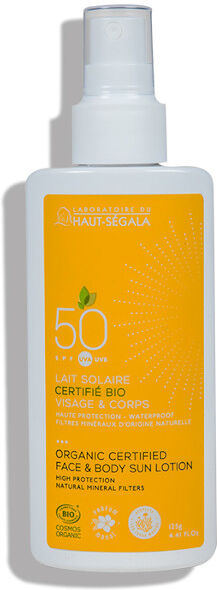 Haut Ségala Haut-Ségala Lait Solaire SPF50 Bio 125ml