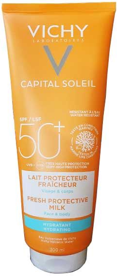 Vichy Capital Soleil Crème Solaire Lait Protecteur Fraicheur SPF50+ 300ml