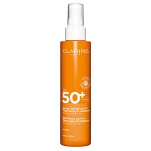 Clarins Sonnenschutz Spray Solaire Lacté Très Haute Protection SPF 50+ 150 ML (+ GRATIS Tragetasche) 150 ml