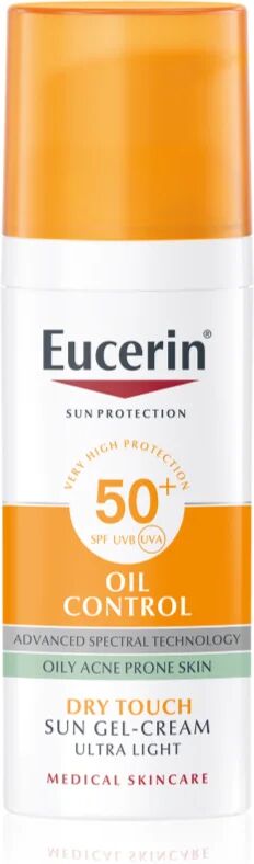 Eucerin Sun Oil Control schützende Gel-Creme für das Gesicht SPF 50+ 50 ml