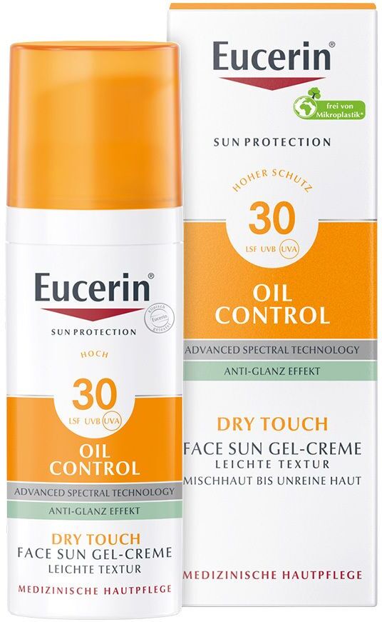 Eucerin Sun Gel-Creme Oil Contr.Anti-Gl.Eff.LSF 30 50 ml Sonnenschutzcreme