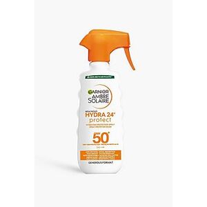 Garnier Ambre Solaire Hydra 24 Hour Protect Hydrating Protection Spray SPF50, UVA & UVB Protection, 300ml (SAVE 31%)    Female