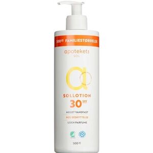 Apotekets solcreme - Apotekets sollotion SPF 30 500 ml - Solcreme faktor 30 - Hudpleje