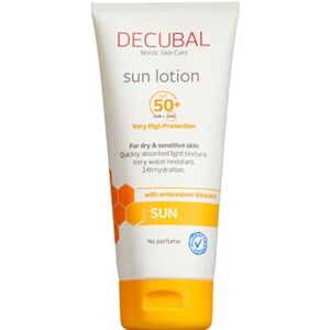 DECUBAL - Solcreme til ansigt - Decubal Sun Lotion SPF50+ 180 ml - Solcreme Faktor 50 - Hudpleje