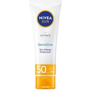 Nivea - Solcreme til ansigt - NIVEA Face Cream UV Sensitive SPF50 50 ml - Solcreme Faktor 50 - Hudpleje