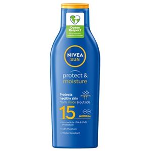 NIVEA Protect & Moisture Lotion SPF 15 200 ml - Hudpleje