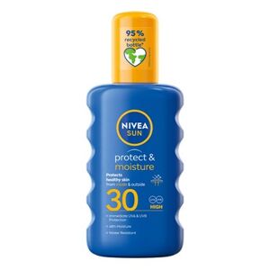 Nivea - Solcreme Spray - NIVEA Protect & Moisture Spray SPF 30 200 ml - Solcreme Faktor 30 - Hudpleje