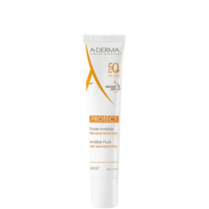 A-Derma Protect Invisible Fluid Very High Protection Spf50+, 40 Ml.