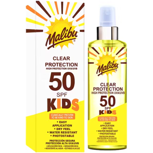 Malibu Kids Clear Protection Spray Spf50, 250 Ml.