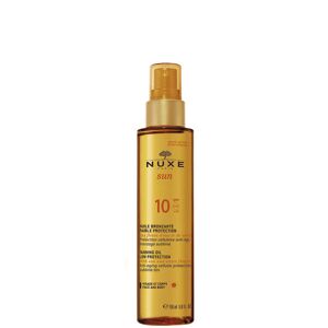 Nuxe Sun Face & Body Tan Oil Spf 10, 150 Ml.