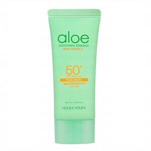 Holika Holika Aloe Soothing Essence Face & Body Waterproof Sun Gel SPF50+ solcreme gel til ansigt og krop 100ml