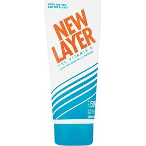 NEW LAYER Solpleje Sun Cream Pro Vitamin D High Performance Sunscreen SPF 50+ Sensitive