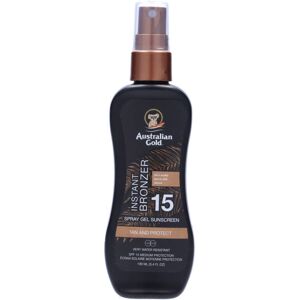 Australian Gold Instant Bronzer Spray Gel Sunscreen SPF 15 100 ml