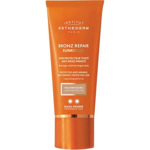 INSTITUT ESTHEDERM Tratamiento solar Bronz Repair Cuidado Protector Antiarrugas Reafirmante Factor Moderado Con Color de Esthederm 50 ml