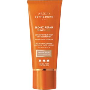 INSTITUT ESTHEDERM Tratamiento solar Bronz Repair Cuidado Protector Antiarrugas Reafirmante Factor Fuerte Con Color de Esthederm 50 ml