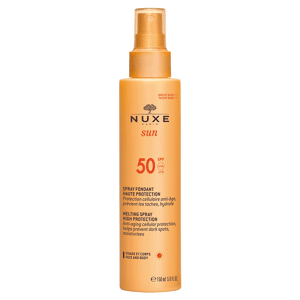 Spray solar Sun Spray Fondant Spf50 de Nuxe 150 ml.