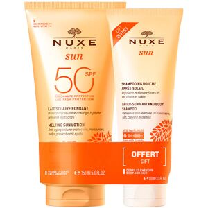 Nuxe Sun Leche SPF50 150ml + Gel de ducha para después del sol 100ml