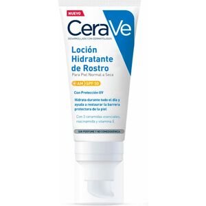 CeraVe Loción facial hidratante con Spf para piel normal a seca 52mL SPF50