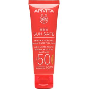 Apivita Bee Sun Safe Crema facial antimanchas y antiedad Sp50 50mL Tinted SPF50