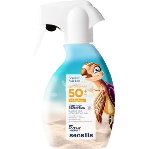 Sensilis Loción Spray 50 Pediátrica Resistente al Agua y al Tacto Seco 200mL SPF50+