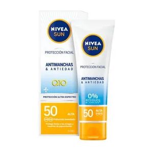 NIVEA Nive Sun Facial Antimanchas Antiedad Q10 SPF50 50ml