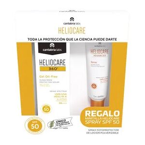 Heliocare 360 Pack Gel Oil Free Spf50 50ml + Advanced Spray Spf50 75ml