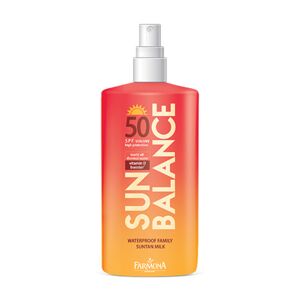 Sun Balance Leche protectora solar resistente al agua SPF50 – para toda la familia, 200 ml