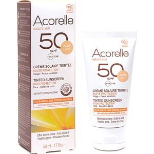 Acorelle Crema solar con color claro FPS 50 Nature Sun