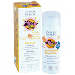 Eco Cosmetics Crema solar con Granada y Espino Amarillo FPS 50+ Baby & Kids