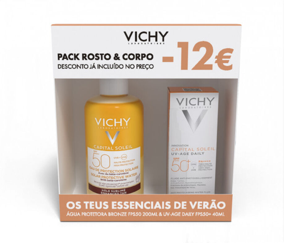 Vichy Capital Soleil UV-Age Daily Fluido SPF50+ 40ml + Água de Proteção Solar 200ml