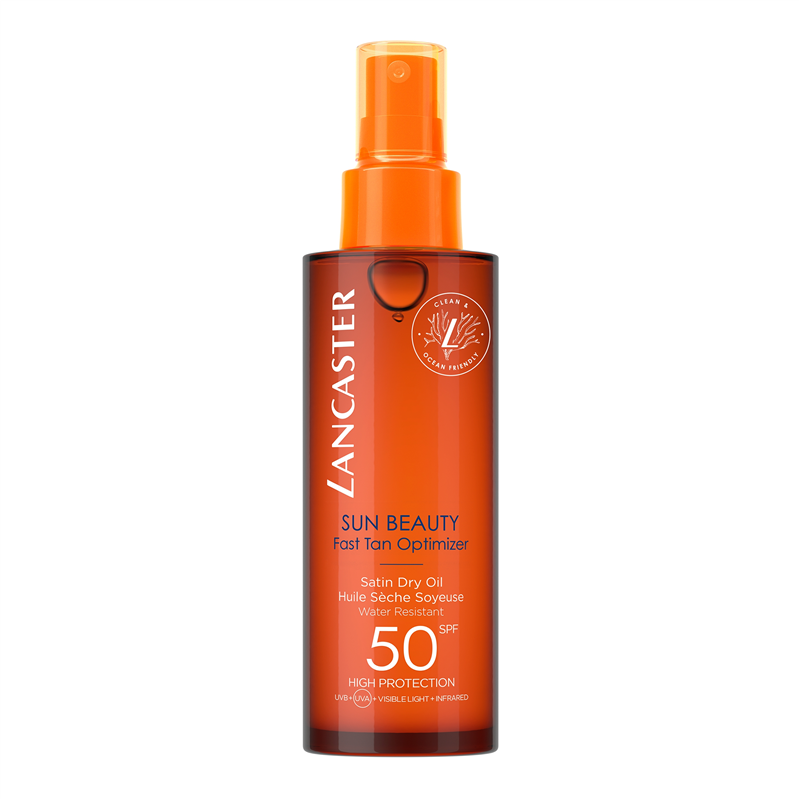 Aceite autobronceador Sun Beauty Aceite Bronceador Seco SPF50 de Lancaster 150 ml