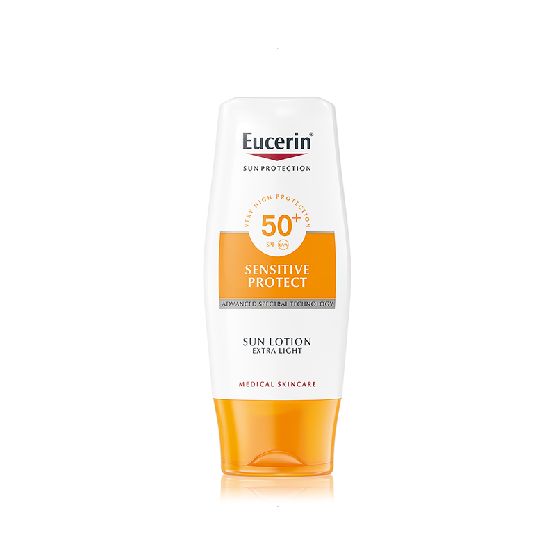 Loción solar Sun Extra Light SFP50 de Eucerin 150 ml