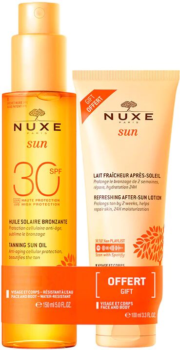 Nuxe Sun Aceite Bronceador SPF30 150ml + Leche Para Después Del Sol 100ml