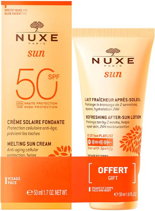 Nuxe Sun Crema Fundente SPF50 50ml + Leche After-Sun 50ml