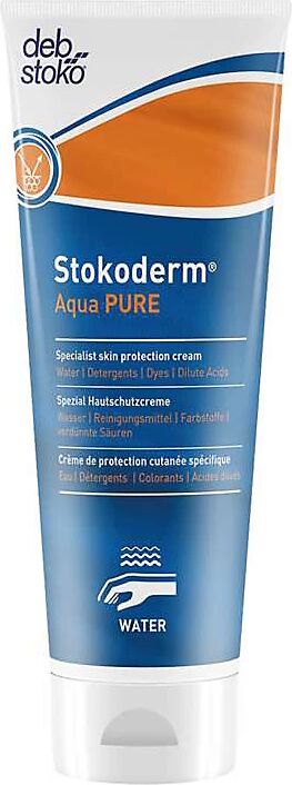 kaiserkraft Protección de la piel STOKODERM Aqua PURE, contenido 100 ml, a partir de 12 unid., sin perfume