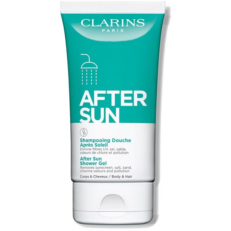 Clarins Gel de ducha para después del sol para cara, cuerpo y cabello 150mL