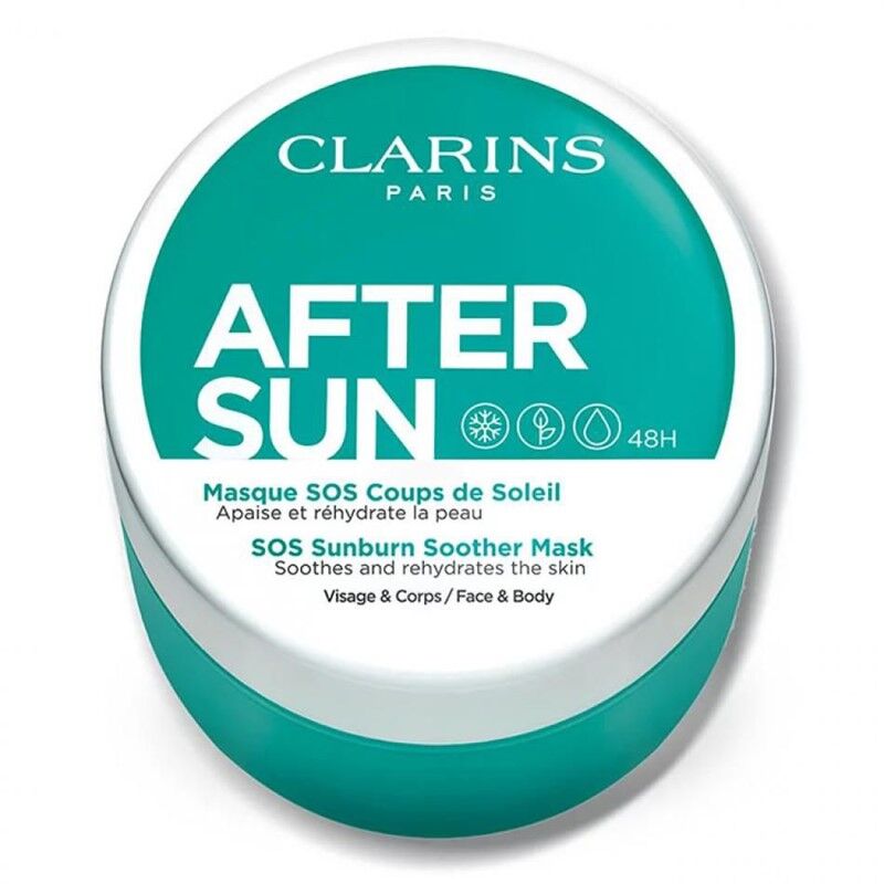 Clarins After-Sun SOS Sunburn Soother Mask para cara y cuerpo 100mL