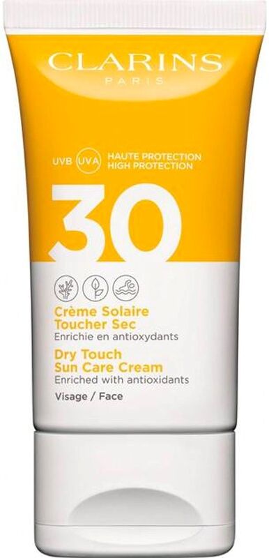 Clarins Crema solar de tacto seco para el rostro UVb/uva 50mL SPF30