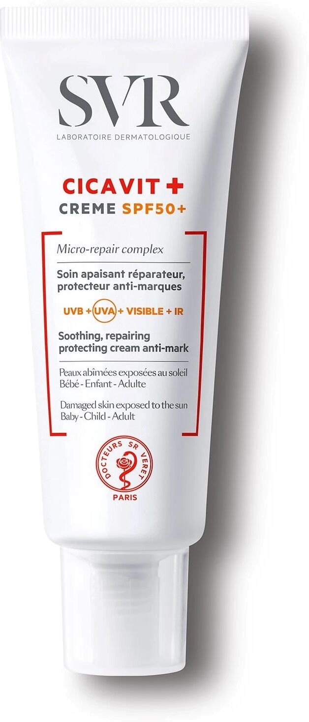 SVR Cicavit + Crema Reparadora, Calmante, Cicatrizante y Antimanchas 40mL SPF50+