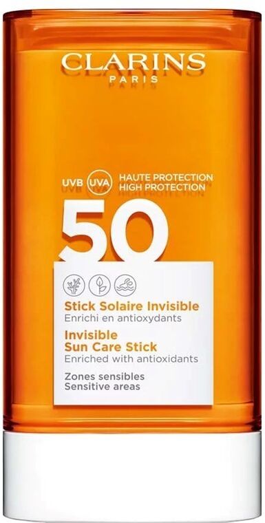 Clarins Stick solar invisible enriquecido con antioxidantes SPF50 17g SPF50