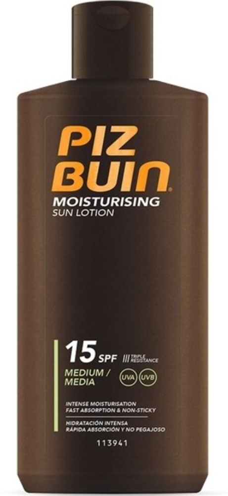 Piz Buin Loción solar hidratante 200mL SPF15