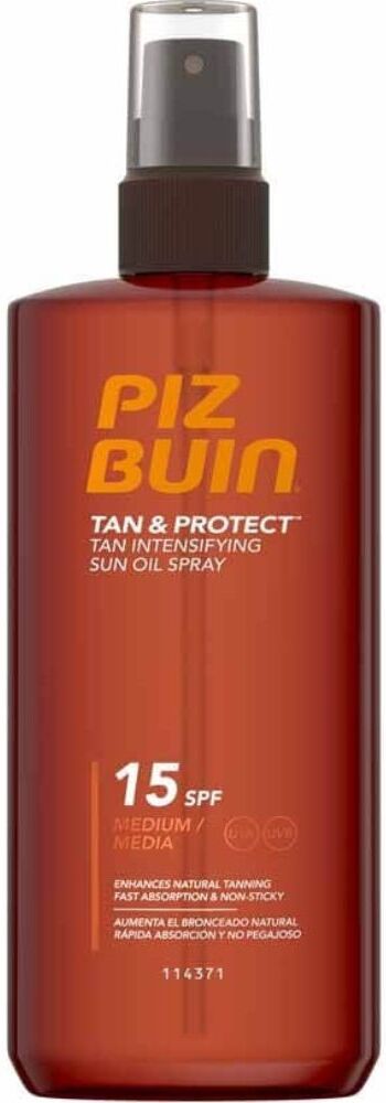 Piz Buin Spray aceite solar intensificador Tan &amp; Protect 150mL SPF15