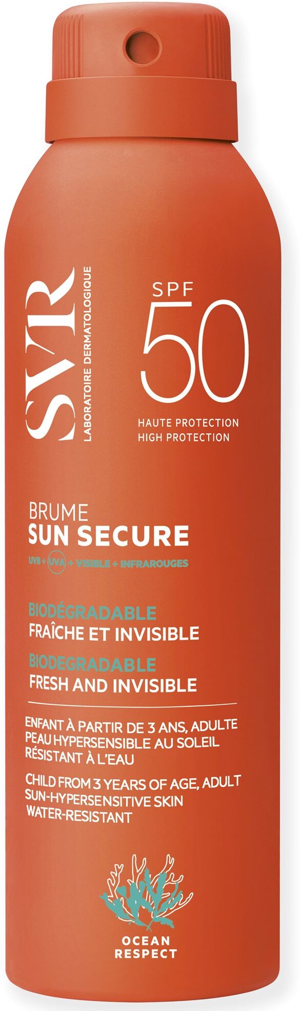 SVR Sun Secure Mist SPF50 + para la cara y el cuerpo 200mL SPF50+