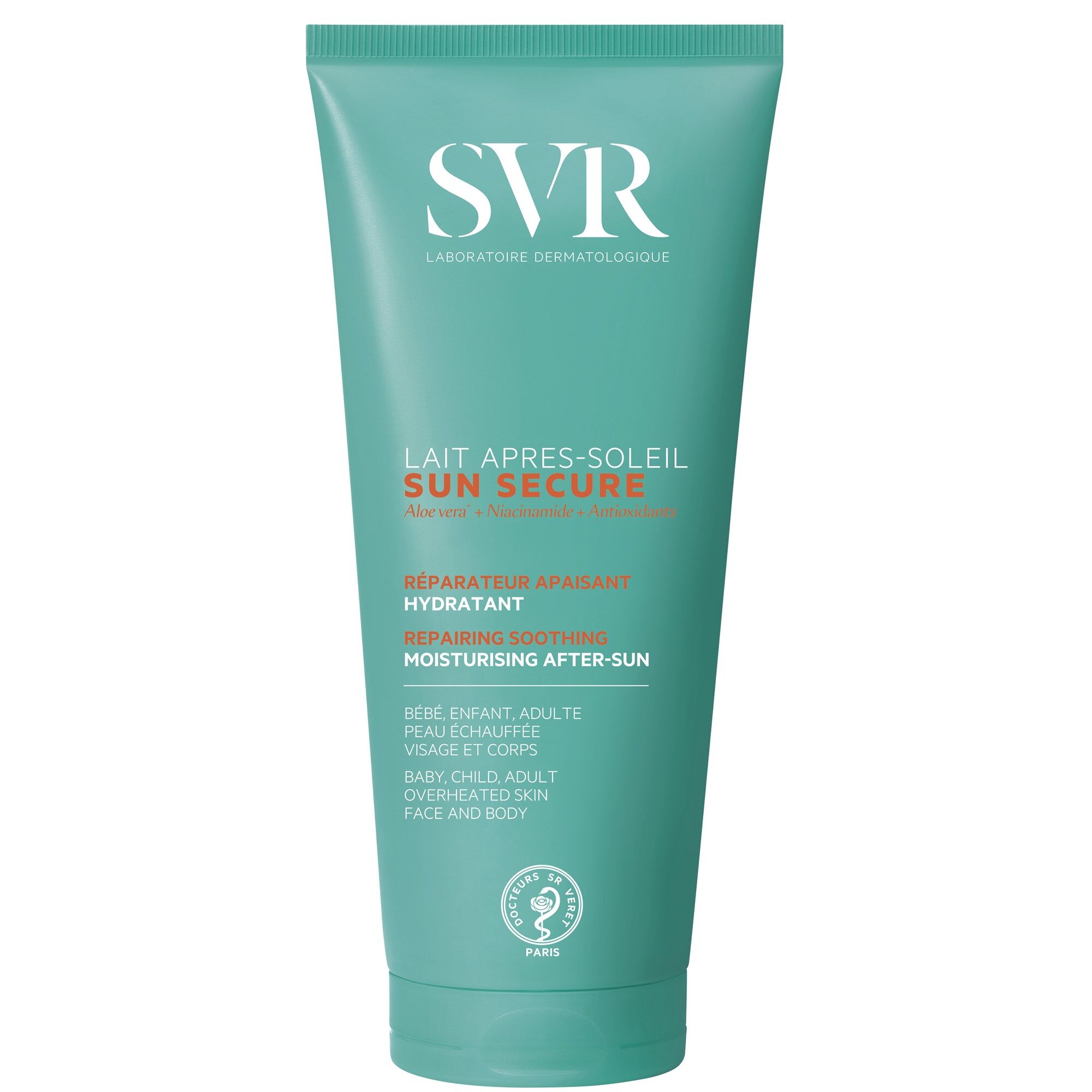 SVR Sun Secure Ultra Reparador After Sun para rostro y cuerpo 200mL