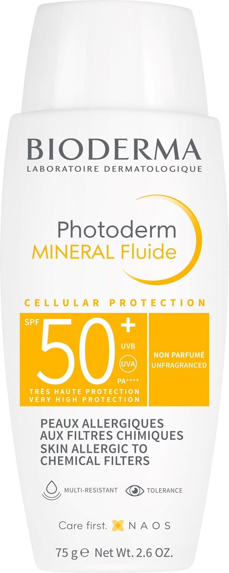 Bioderma Protector solar SPF50+ fluido mineral Photoderm  75g SPF50+