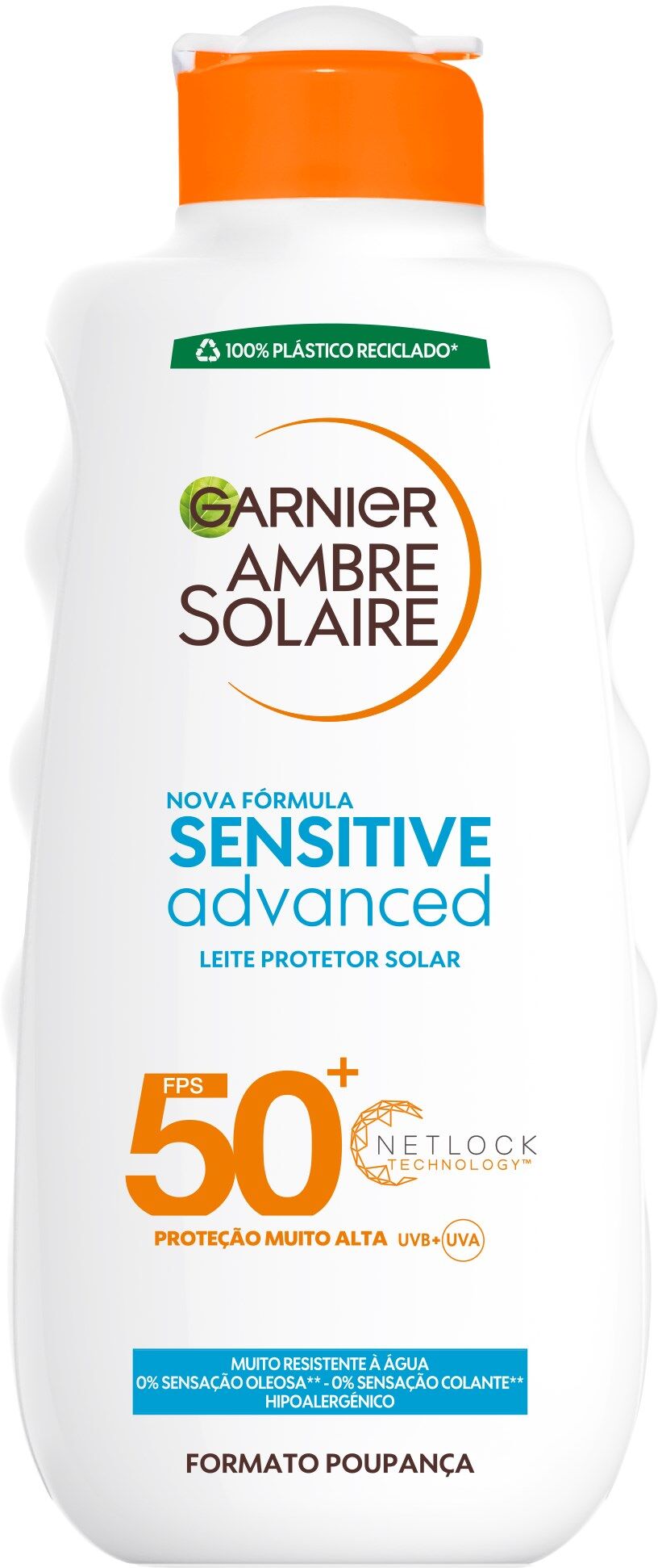 Garnier Ambre Solaire Sensitive Leche Corporal Avanzada SPF50 400mL SPF50+