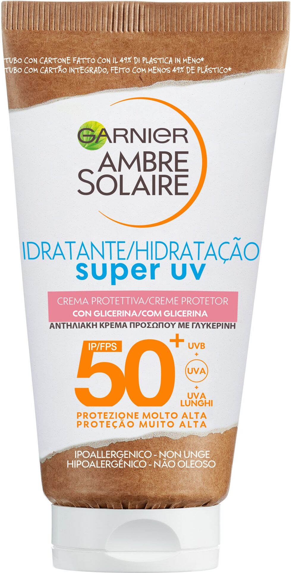 Garnier Ambre Solaire Hidratación Super UV SPF50 Crema Facial 50mL SPF50+