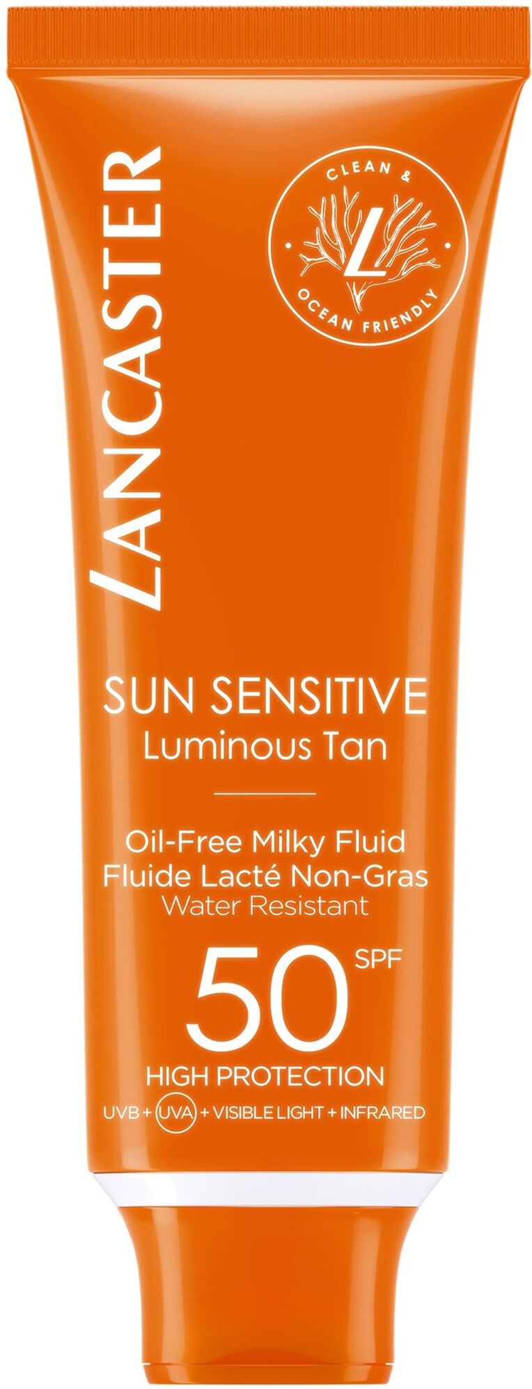 Lancaster Fluido lácteo sin aceite SPF50 Sun Sensitive Luminous Tan 50mL SPF50