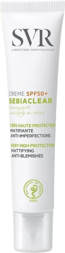 SVR Sebiaclear SPF 50 para pieles grasas y con tendencia acneica 50mL SPF50