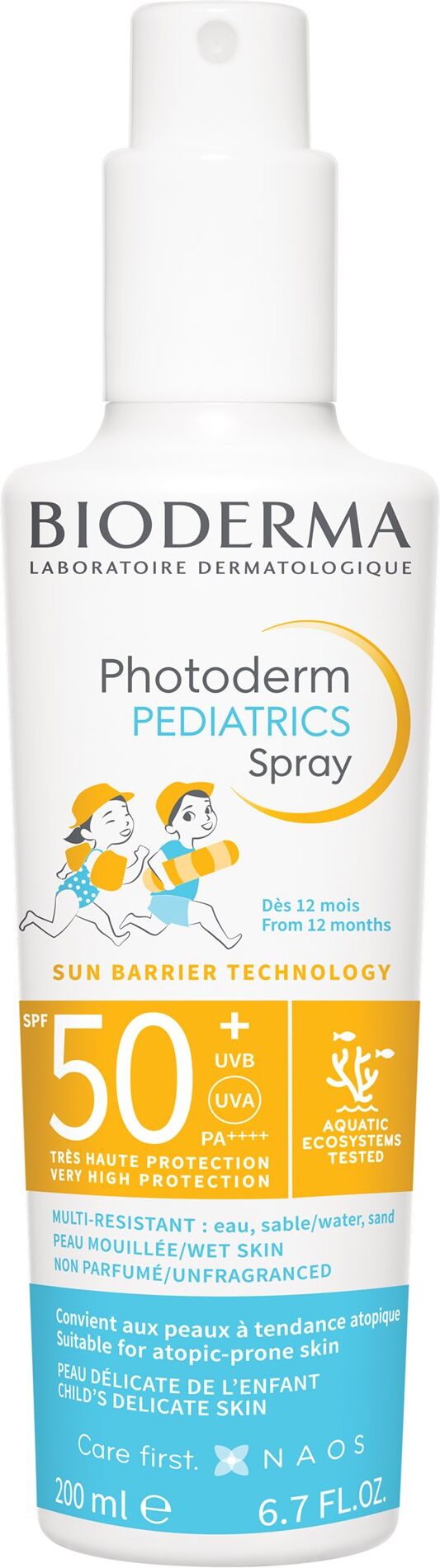 Bioderma Photoderm Pediatrics SPF50 Spray solar para niños 200mL SPF50+